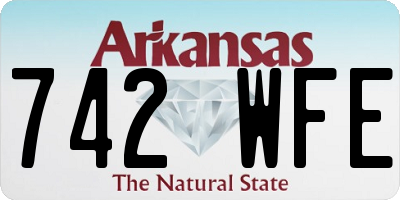 AR license plate 742WFE