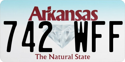 AR license plate 742WFF