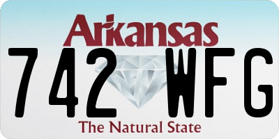 AR license plate 742WFG