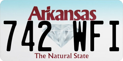 AR license plate 742WFI