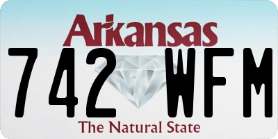 AR license plate 742WFM