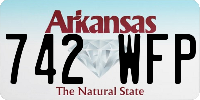 AR license plate 742WFP