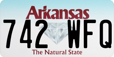 AR license plate 742WFQ