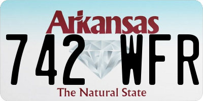 AR license plate 742WFR