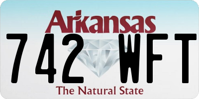 AR license plate 742WFT