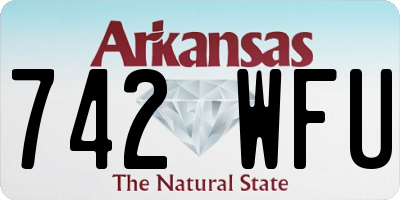 AR license plate 742WFU