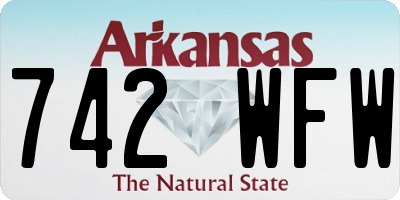 AR license plate 742WFW