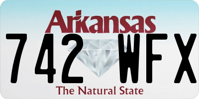 AR license plate 742WFX