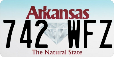 AR license plate 742WFZ