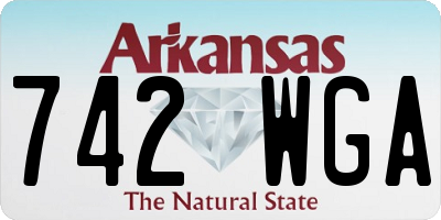 AR license plate 742WGA