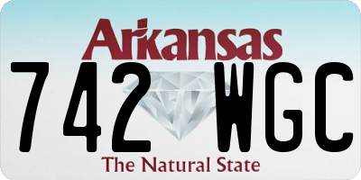 AR license plate 742WGC