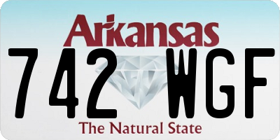 AR license plate 742WGF