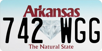 AR license plate 742WGG