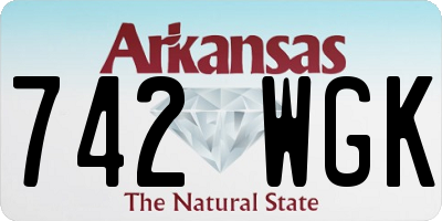 AR license plate 742WGK
