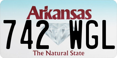 AR license plate 742WGL