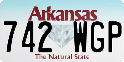 AR license plate 742WGP