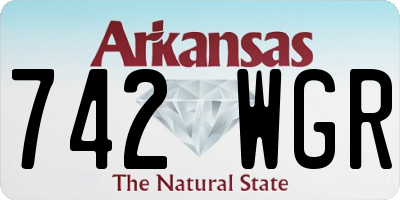 AR license plate 742WGR
