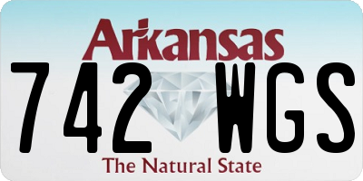 AR license plate 742WGS