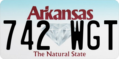 AR license plate 742WGT