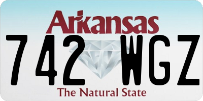 AR license plate 742WGZ