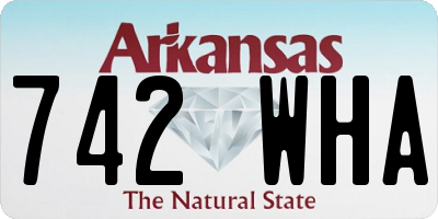 AR license plate 742WHA