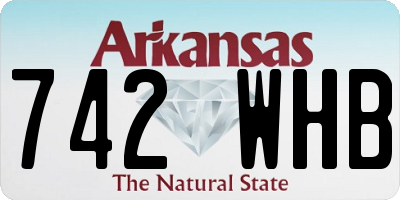 AR license plate 742WHB