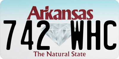 AR license plate 742WHC