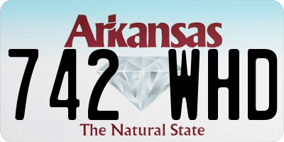AR license plate 742WHD