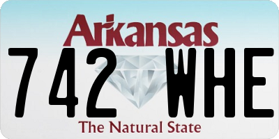 AR license plate 742WHE