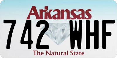 AR license plate 742WHF