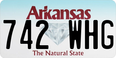 AR license plate 742WHG