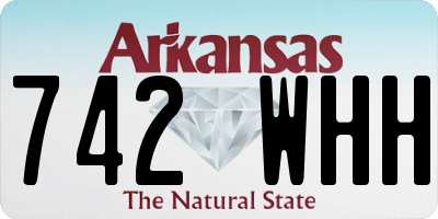 AR license plate 742WHH
