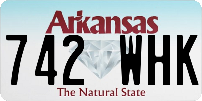 AR license plate 742WHK