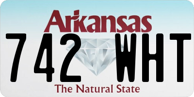AR license plate 742WHT