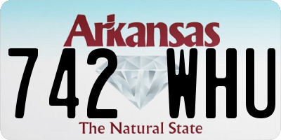 AR license plate 742WHU