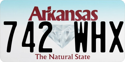 AR license plate 742WHX