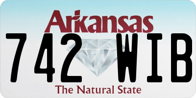 AR license plate 742WIB
