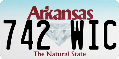 AR license plate 742WIC