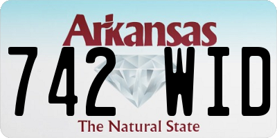 AR license plate 742WID