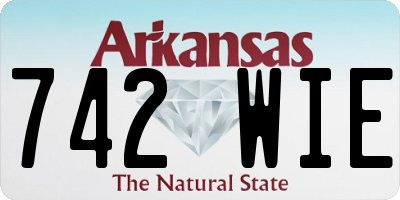 AR license plate 742WIE