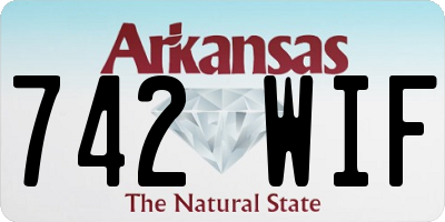 AR license plate 742WIF