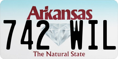 AR license plate 742WIL