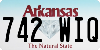 AR license plate 742WIQ