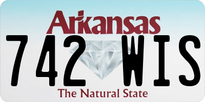AR license plate 742WIS