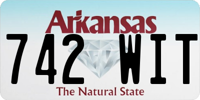 AR license plate 742WIT