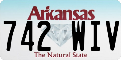 AR license plate 742WIV