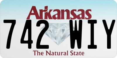 AR license plate 742WIY