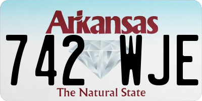 AR license plate 742WJE