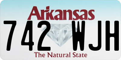 AR license plate 742WJH