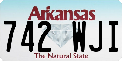 AR license plate 742WJI